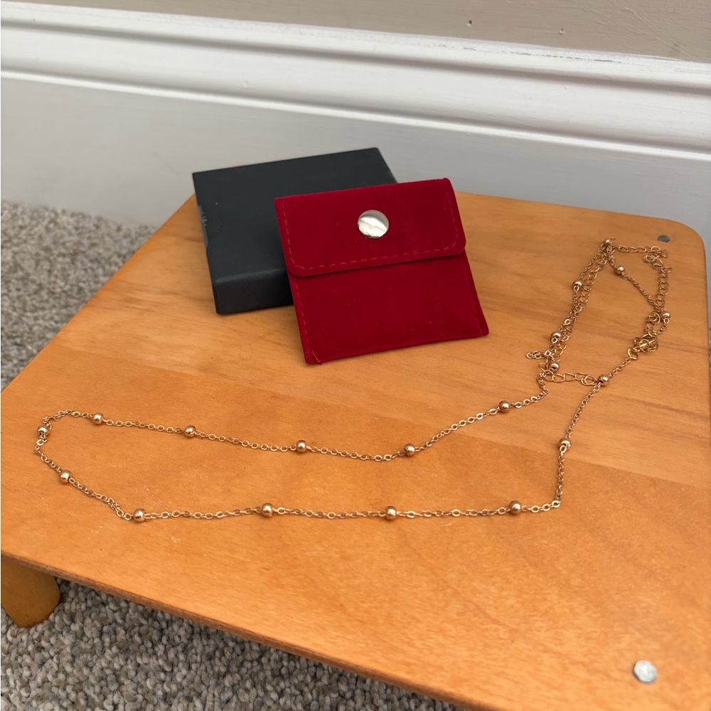 Delicate Gold Bead Waist Chain